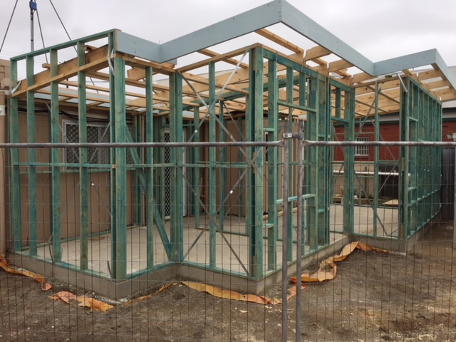 A photograph of a under construction dental clinic
